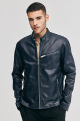 Rohan Biker leather jacket  Real sheepskin leather jacket