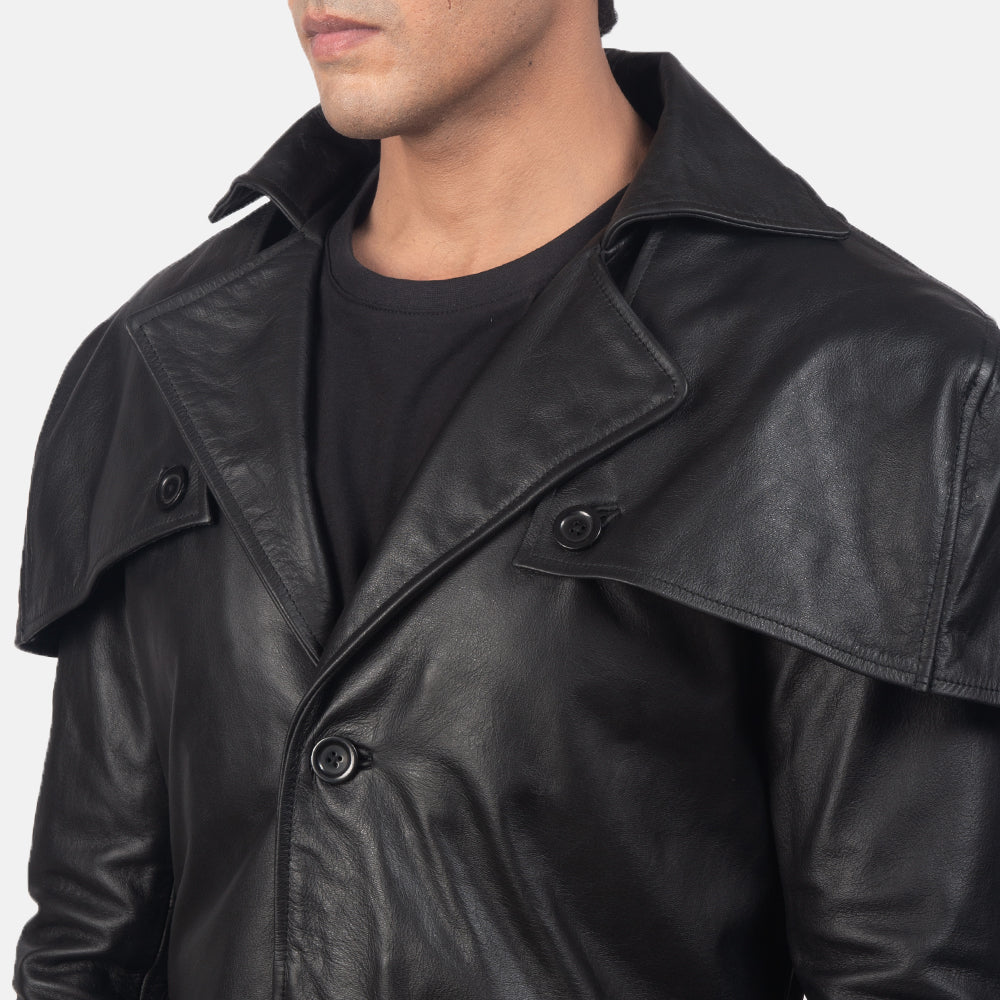 Nogan Black Leather Jacket