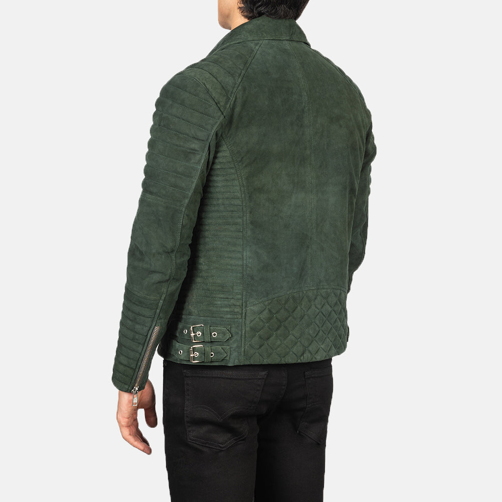 Konis Green suede biker Jacket for men