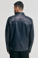 Rohan Biker leather jacket  Real sheepskin leather jacket