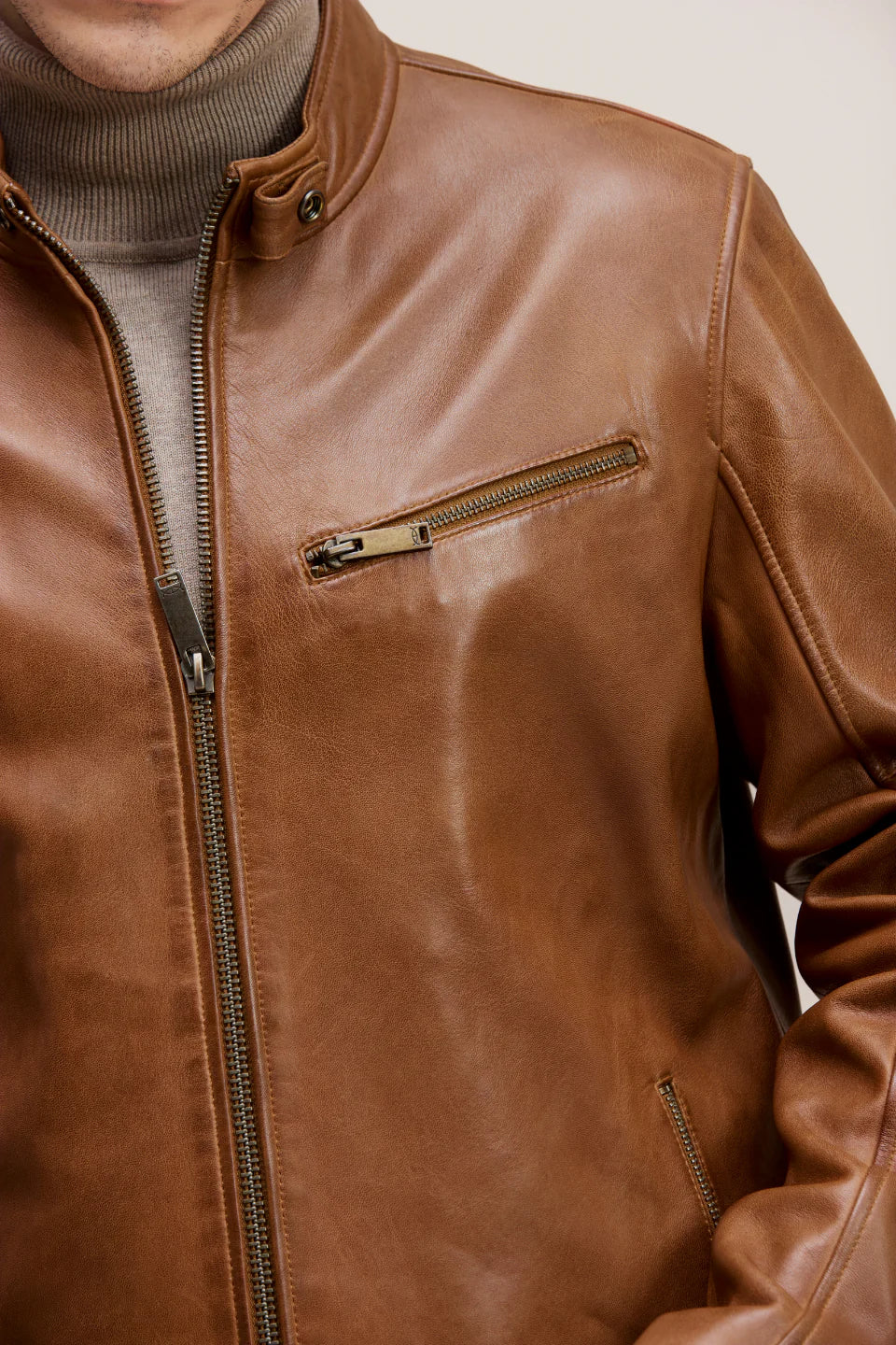 Chris sheepskin leather jacket