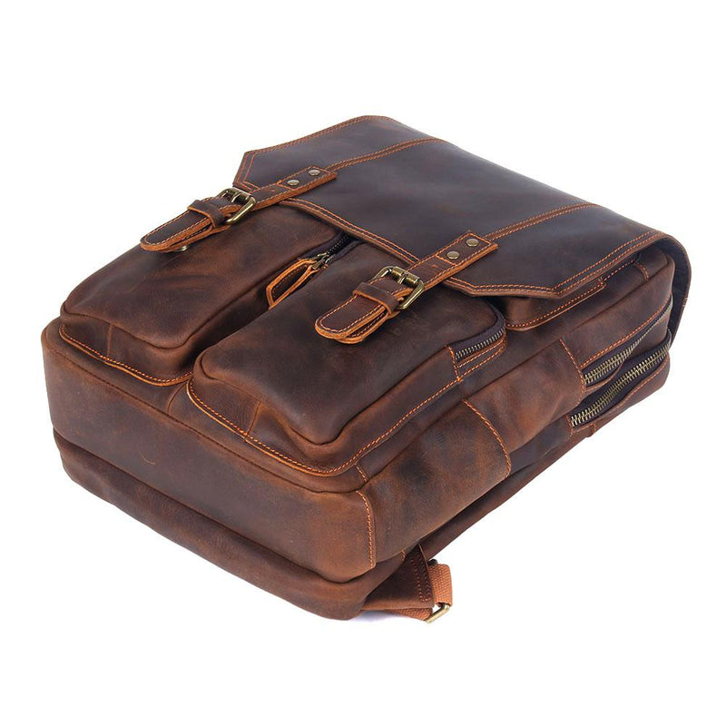 Journey Vintage Brown Leather Rucksack