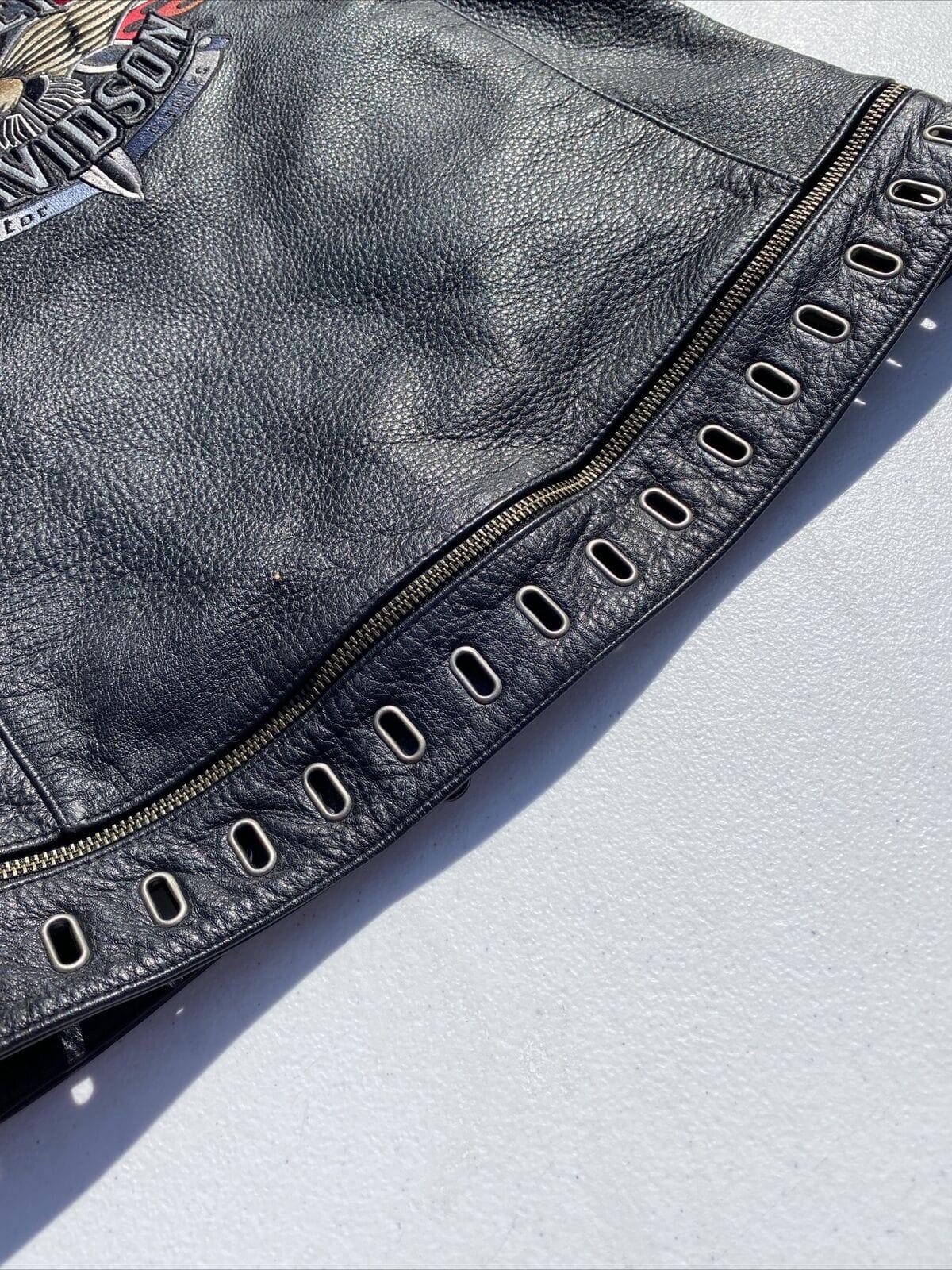 Harley Davidson Road Angel High Quality Motorcycle Cowhide Leather Jacket for Women - MNCLeather