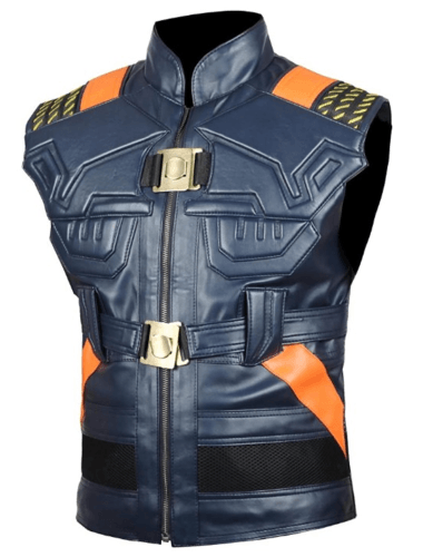 Black Panther Avengers Michael B. Jordan Halloween Cosplay Leather Vest - MNCLeather