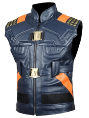 Black Panther Avengers Michael B. Jordan Halloween Cosplay Leather Vest - MNCLeather