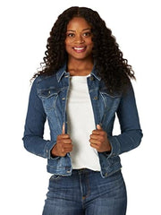 Women's Rarefind Casual Style Cotton Lightweight Jean Jacket