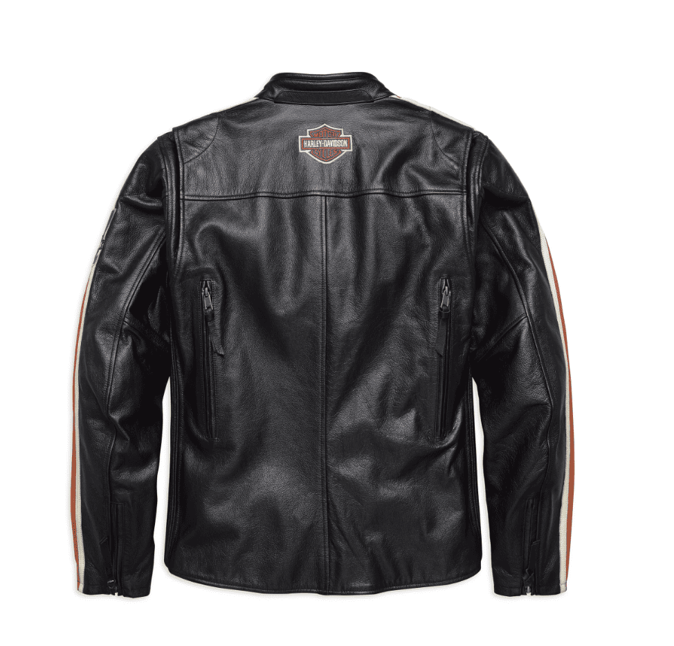 Harley Davidson Motorcycle Cowhide Torque Black Leather Jacket