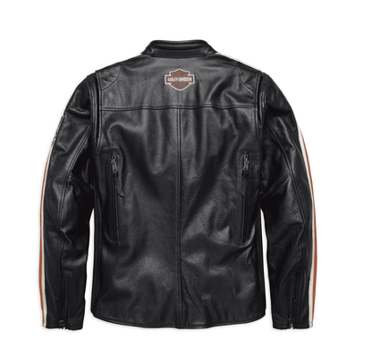 Harley Davidson Motorcycle Cowhide Torque Black Leather Jacket