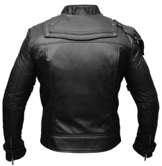 Peter Quill The Starlord Cosplay Black Leather Jacket for Men - MNCLeather